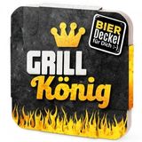 Bierdeckel Grill König 6 Stk.