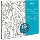 Omy Ausmalposter Crazy Museum 70cm x 100cm