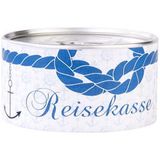 Reisekasse Spardose blau