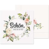 Servietten Schön dass du da bist rosen 20 Stück