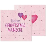 Servietten Liebe Geburtstagswünsche 20 Stück