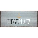 Metallschild Liegeplatz
