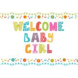Geschenkkarte: Welcome Baby Girl