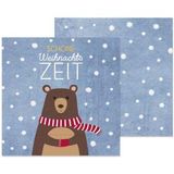 Servietten Schöne Weihnachtszeit - Bär 20 Stück
