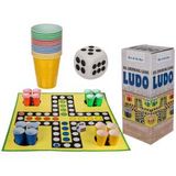 Ludo XXL-Trinkspiel mit 16 Trinkbecher