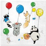 Servietten Tiere mit Ballon 20 Stück
