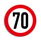 Verkehrstafel 70 Geburtstag