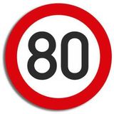 Verkehrstafel 80 Geburtstag