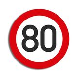 Verkehrstafel 80 Geburtstag