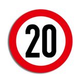 Verkehrstafel 20 Geburtstag