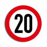 Verkehrstafel 20 Geburtstag