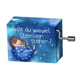 Handkurbel Musikdose Weiss du wieviel Sternlein stehen