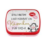 Mintdose Still halten Küsschen