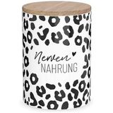 Vorratsdose Nervennahrung schwarz/weiss