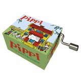Handkurbel Musikdose Pippi Schlaft alle