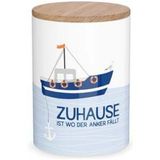 Vorratsdose Zuhause ist wo der Anker fällt
