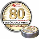 Pfefferminzbonbons zum Geburtstag 80