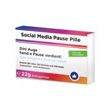 Scherztabletten Social Media Pause-Pille