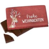 Schokoladentafel Frohe Weihnachten Rentier 40g
