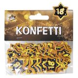 Tischkonfetti Gold 18 Geburtstag 14g