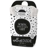 Wellnessdusche Schön dass es dich gibt schwarz/weiss