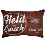 Geschenk-Kissen Held der Couch