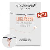 Glücksarmband Loslassen ist der Schlüssel zum Glück