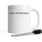 I Love You Because Kaffeebecher