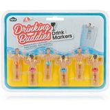Drinking Buddies Glasmarker Jungs 6 Stück
