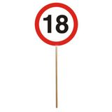 Mini Verkehrsschilder 18. Geburtstag 12 Stück