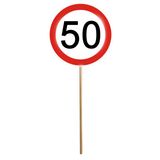 Mini Verkehrsschilder 50. Geburtstag 12 Stück