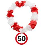 Hawaiikette Verkehrsschild 50 Geburtstag