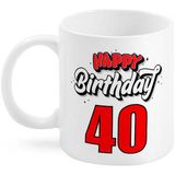 Happy Birthday 40 Tasse 300ml