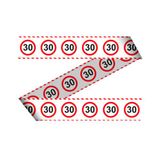 Absperrband Verkehrsschild 30. Geburtstag
