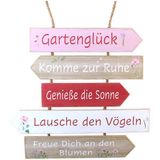 Gartenglück Holzschild