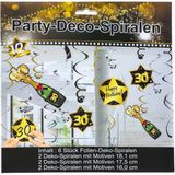 Party Deko-Spiralen 30. Geburtstag