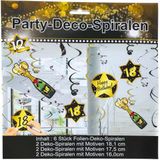 Party Deko-Spiralen 18. Geburtstag