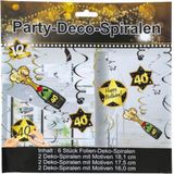 Party Deko-Spiralen 40. Geburtstag