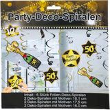 Party Deko-Spiralen 50. Geburtstag