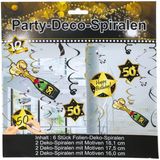 Party Deko-Spiralen 50. Geburtstag