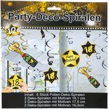 Party Deko-Spiralen 18. Geburtstag