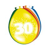 Latexballons Explosion 30. Geburtstag mehrfarbig