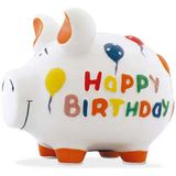 Sparschwein Happy Birthday 17cm x 15cm