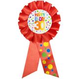 30. Geburtstag Orden rot mit Punkten