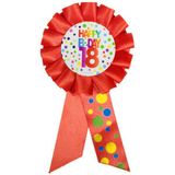 18. Geburtstag Orden rot mit Punkten