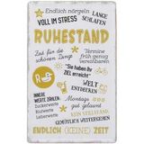Schild Ruhestand