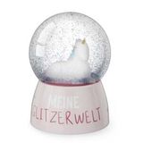 Mini Glitzerkugel Einhorn