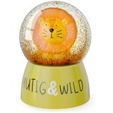 Mini Glitzerkugel Löwe