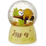 Mini Glitzerkugel Faultier