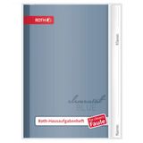 Hausaufgabenheft Unicolor für clevere Faule blau